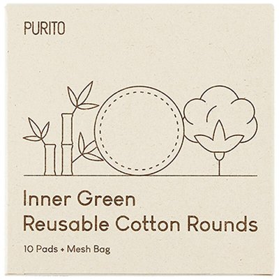 Purito Inner Green Reusable Cotton Rounds 10 ks – Zboží Mobilmania