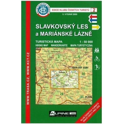 Mapa KČT č.2 Slavkovský les a Mariánskolázeňsko 1 : 50 000 – Sleviste.cz
