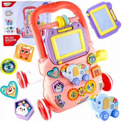 Huanger Interaktivní chodítko Odrážedlo Vzdělávací pro děti He0811 Růžové – Sleviste.cz