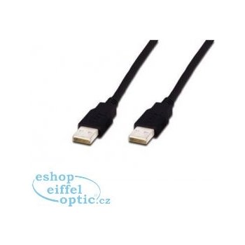 Assmann C0794196 USB 2.0 USB A M (plug)/USB A M (plug), 1m, černý