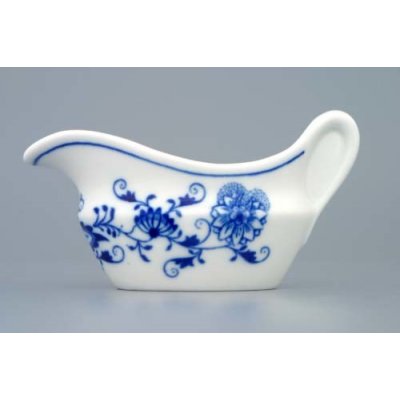 cibulákový porcelán Dubí Cibulák omáčník oválný bez podstavce s uchem 0,10 l originální cibulový vzor 10097 – Zbozi.Blesk.cz