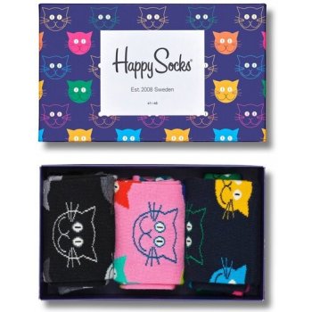 Happy Socks ponožky Mixed Cat Gift Set 3 Pack XMJA08-0100