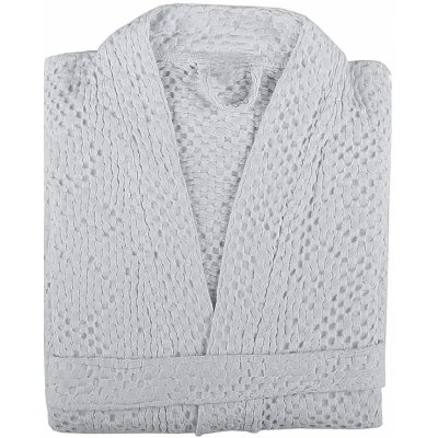 Bricini vaflový kimono župan Bricini Be Vegan silver – Zboží Mobilmania