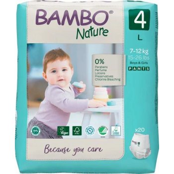 Bambo Nature Pants 4 navlékací trenink.7-14 kg 20 ks