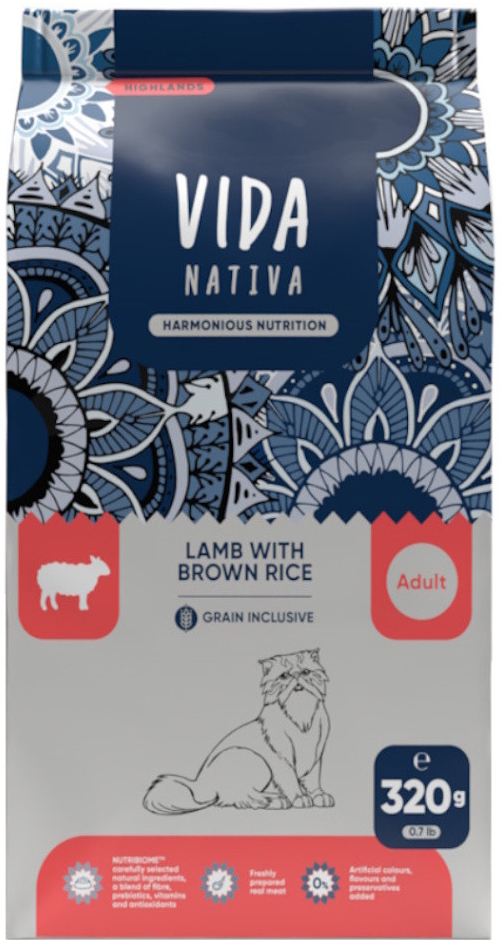 Kraftia VIDA NATIVA CAT Adult Lamb & Rice 0,32 kg