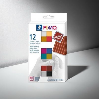 FIMO Leather Effect sada 12 barev 25 g Staedtler 1ks 12 x 25 g – Zboží Dáma