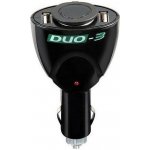 Roztrojka DUO-3 12V - 1x zapalovač, 2xUSB