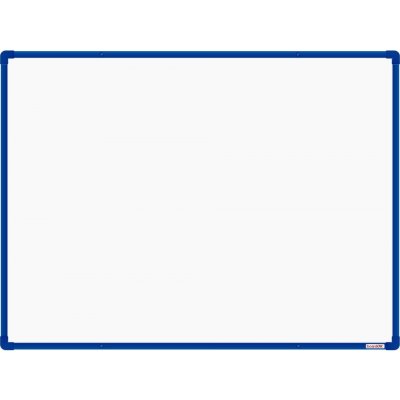 VMS Vision boardOK Keramická tabule na fixy s modrým rámem Modrá 120 x 90 cm