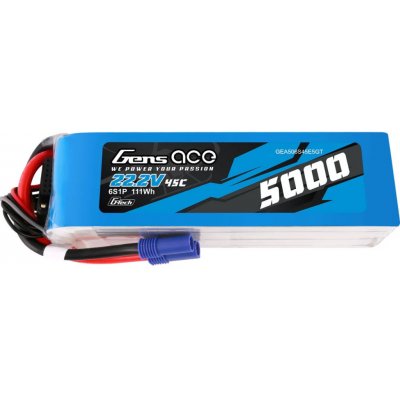 Gens Ace Acepow Electronics Co. Ltd Gens Ace G-Tech LiPo 6S 5000 mAh 22,2V 45C 6S1P LiPo Battery Pack with EC5 – Hledejceny.cz