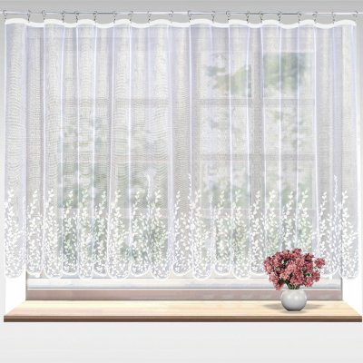 Forbyt Žakárová záclona CALLISIA 607414, listy, s bordurou, výška 150cm (v metráži) – Hledejceny.cz