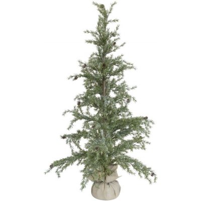 Chic Antique Zasněžený vánoční borovicový stromek v jutě a se šiškami Pine Tree - 70*150 cm - Chic Antique – Hledejceny.cz