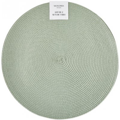 Monoprix Kulaté prostírání 38 cm 2 ks – Hledejceny.cz