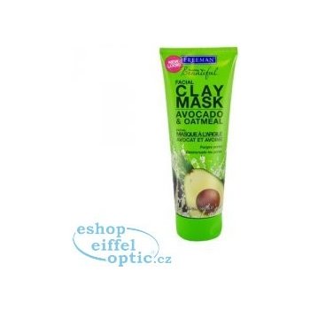 Freeman jílová pleťová maska s avokádem a ovsem Facial Clay Mask Avocado & Oatmeal 15 ml