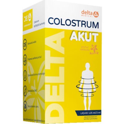 Delta Colostrum Akut, příchuť vanilka 125 ml