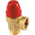 Tieme 1/2" x 1/2" pojistný ventil, T = 120°C, 4,0 bar MF – Hledejceny.cz