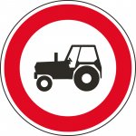 Dopravní značka – Zákaz vjezdu traktorů – Hledejceny.cz