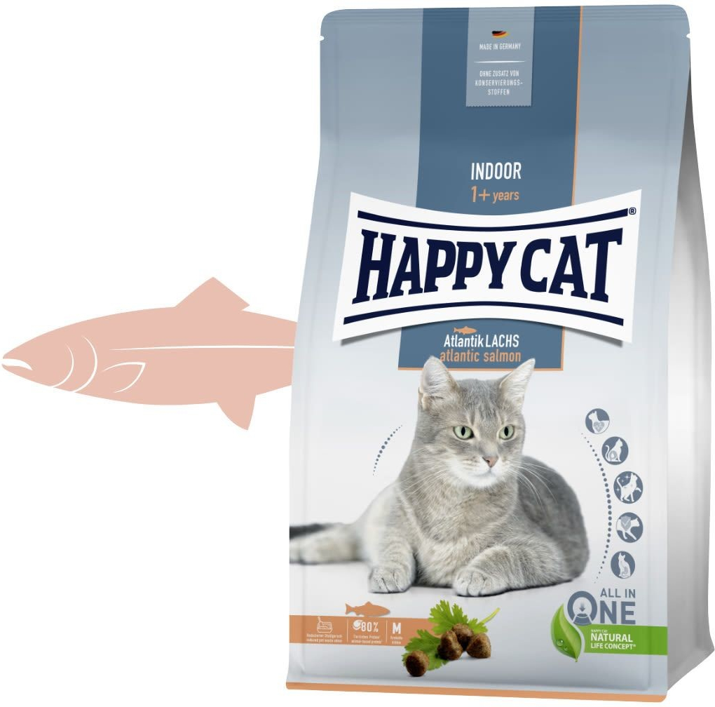 Happy cat Fit & Well Indoor Adult Losos 1,4 kg