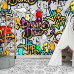 Tapeta SABLIO Graffiti, rozměry 208x125 cm – Sleviste.cz