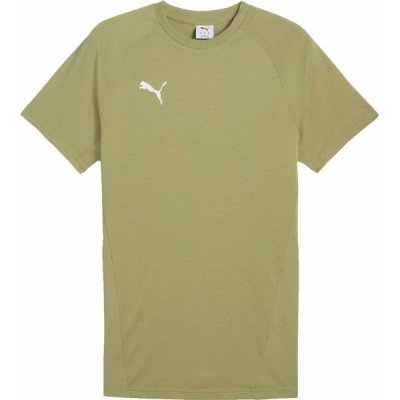 Puma Teamevostripe Tee pánské triko khaki – Hledejceny.cz