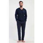 Vienetta MAN pánské pyžamo dlouhé Freedom: tmavě modrá – Zboží Dáma