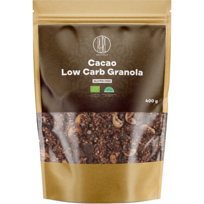 BrainMax Pure® Granola Low Carb, Kakaová, BIO, 400 g – Hledejceny.cz
