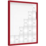 PROCITY Venkovní vitrína model 2000, 30 x A4, sklo, červená | Zboží Auto