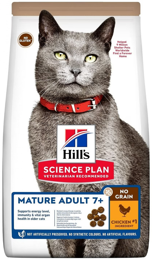Hill\'s Science Plan No Grain Mature Adult Cat Food Chicken 1,5 kg