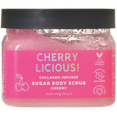 Yes Studio šlehaný tělový peeling s kolagenem a vůní třešní 400 g – Hledejceny.cz