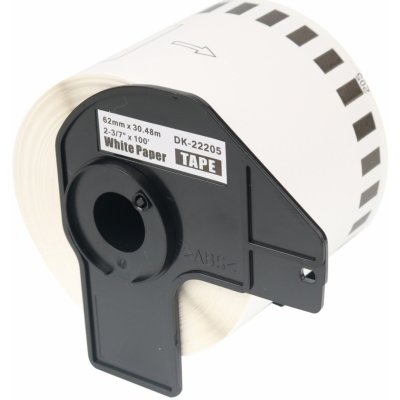 Alternativní etikety Brother DK-22205, 62mm x 30,48m, souvislé role – Hledejceny.cz