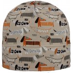 RDX Bavlněná nasazovací čepice pejsci béžová – Zbozi.Blesk.cz