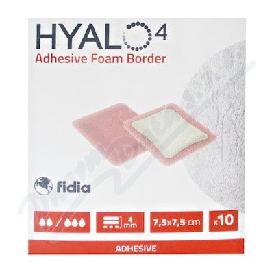 Hyalo4 Silic.Adhes.Border Foam Dres.7.5 x 7.5 cm 10 ks