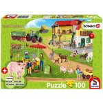 SCHMIDT Schleich Farma s prodejním stánkem + figurka Schleich 100 dílků – Zboží Mobilmania