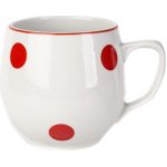 Český Porcelán Hrnek BAŇÁK červený puntík 300 ml – Zboží Dáma