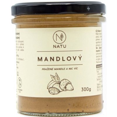Natu Máslo Mandlové pražené 300 g – Zboží Mobilmania
