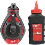 MILWAUKEE 4932498391 značkovací šňůra se silným lankem, 30m, navíjení 6:1, celokovové tělo, červená 4932498391 – Zboží Dáma