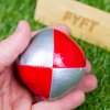 Ostatní společenské hry Žonglovací míček 65mm JuggleDream na trénování žonglování Červeno-stříbrná