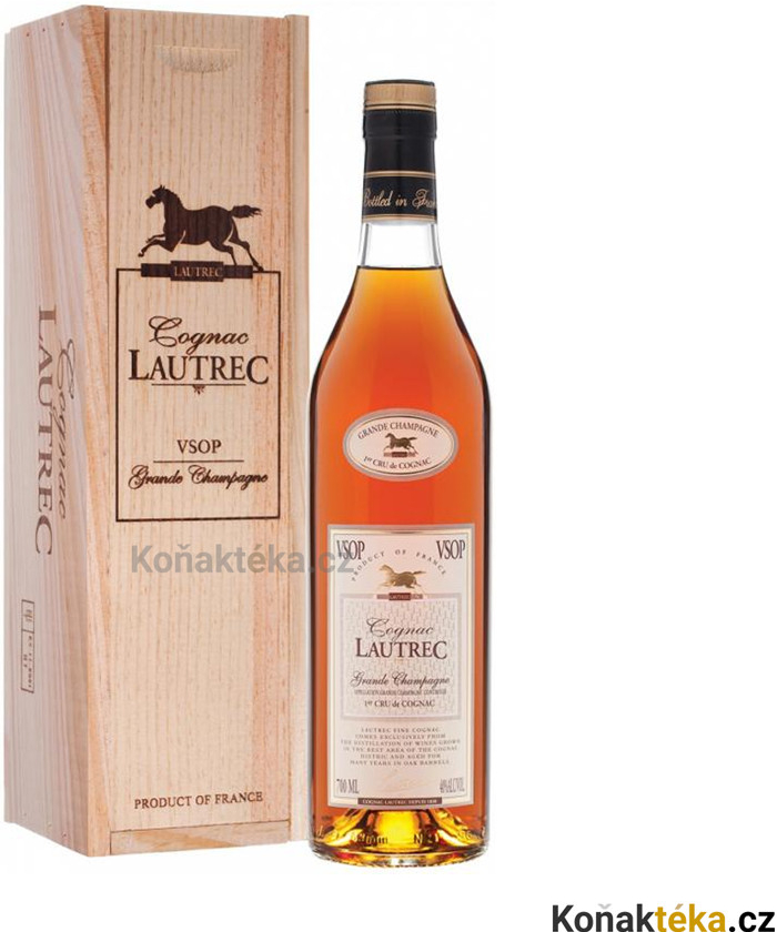 Lautrec VSOP Grande Champagne 40% 0,7 l (dřevěný box)