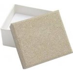 Šperky4U Dárková krabička na náušnice stříbřitě hnědá KR0053-BG – Zboží Dáma