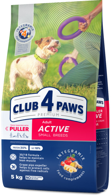 Club4Paws Premium Active adult active dogs small breeds 5 kg