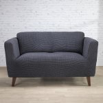 Nueva Textura strečový potah na sedačku - trojkřeslo Niagara antracitový 180 -230 cm – Zboží Mobilmania