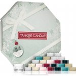 Yankee Candle Snow Globe Wonderland Advent Calendar čajová svíčka se svícnem – Zboží Dáma