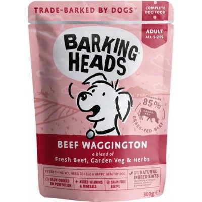 Barking Heads Beef Waggington Grain Free 6 x 300 g – Zboží Mobilmania
