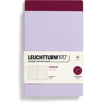 Leuchtturm1917 Zápisníky tečkované A5 Lilac & Port Red – Hledejceny.cz