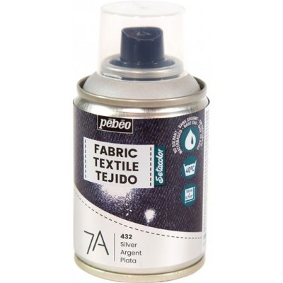 Pebeo barva na textil ve spreji 7A 100 ml 432 Silver – Zboží Dáma