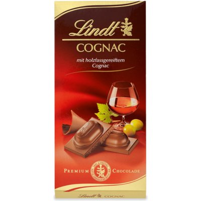 Lindt ALKOHOL Mléčná s koňakovou náplní, 100 g – Zbozi.Blesk.cz
