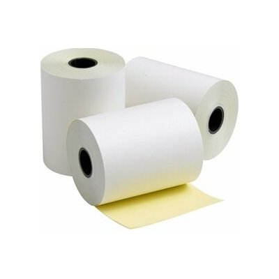 Papírové kotoučky 76/60/17 52+48 g 1+1 bílá/žlutá KR76/60/17/60WY – Zboží Živě