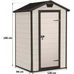 Keter Manor 4x3 117,5 x 94 cm béžový – Hledejceny.cz