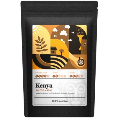 Kafčo čajda Kenya AA TOP Masai zrnková 0,5 kg – Hledejceny.cz