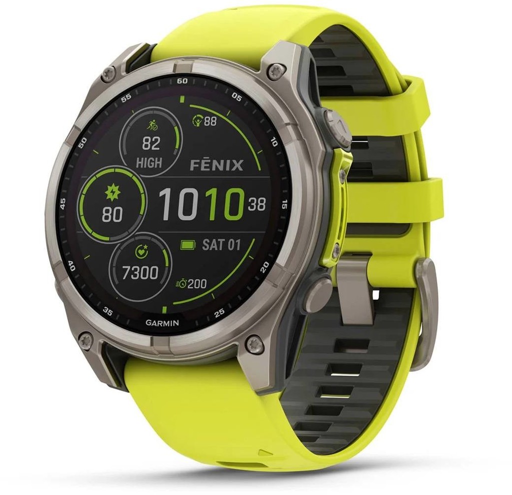Garmin Fenix 8 47mm Sapphire Solar Titanium Bright Yellow/Graphite 010-02906-21