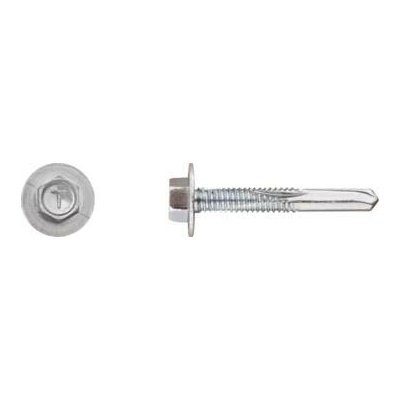 RAWLPLUG Šroub samovrtný ONP do kovu max 12 mm, HEX talířová hlava - zinek bílý Varianta: 5,5 x 32 mm – Sleviste.cz